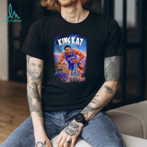 King Kat Karl Anthony Towns New York Knicks Empire State Vintage Graphic T Shirt