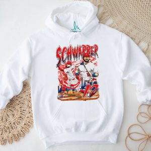 Kyle Schwarber Philadelphia Baseball Player Skyline Retro Style Men Fans T Shirt