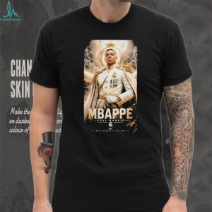 Kylian Mbappé Real Madrid Royal Crown Portrait Fan Apparel T Shirt