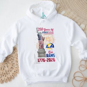 LA Rams 250 Years of Freedom 1776 2026 USA Anniversary NFL Fan T Shirt LA Rams 250 Years of Freedom 1776 2026 USA Anniversary NFL Fan T Shirt