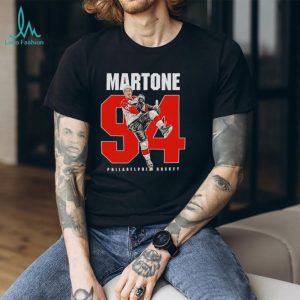 Martone 94 Philadelphia Hockey Vintage Retro Sports Legend Tribute Men Fans Athletic T Shirt