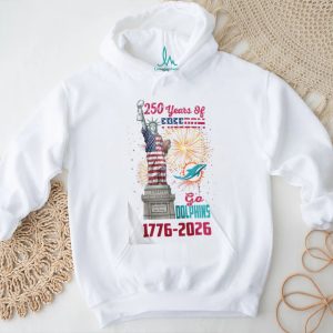 Miami Dolphins Patriotic 250 Years of Freedom Statue of Liberty NFL T Shirt Miami Dolphins Patriotic 250 Years of Freedom Statue of Liberty NFL T Shirt