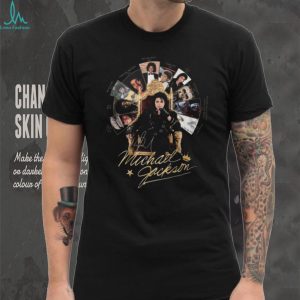 Michael Jackson King Of Pop Throne Discography Timeline Vintage Music Fan T Shirt