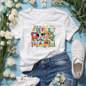 Mickey and Friends It's Okay To Be Different Autism Awareness T Shirt