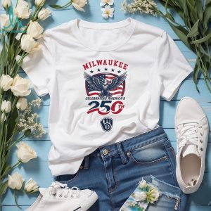 Milwaukee Brewers Celebrating America’s 250th Anniversary Custom Baseball Jersey T Shirt Milwaukee Brewers Celebrating America’s 250th Anniversary Custom Baseball Jersey T Shirt