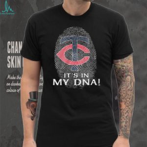 Minnesota Twins Baseball “It's In My DNA” Fingerprint Graphic T Shirt