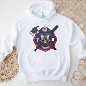 Minnesota Twins Firefighter FD First Responder Baseball Fans Vintage Men Women White T Shirt