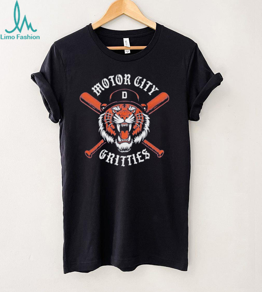 Motor City Gritties Detroit Baseball Tiger Crossbats T Shirt Motor City Gritties Detroit Baseball Tiger Crossbats T Shirt