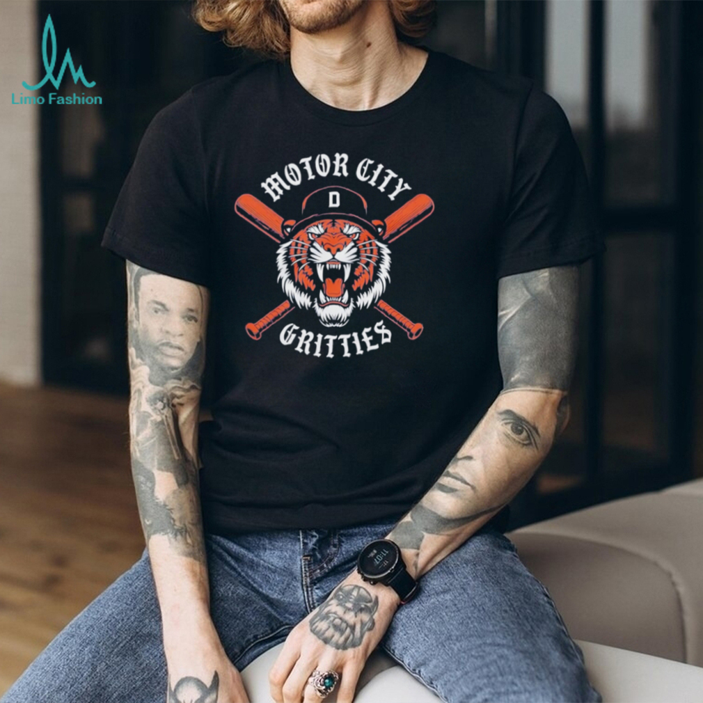 Motor City Gritties Detroit Baseball Tiger Crossbats T Shirt Motor City Gritties Detroit Baseball Tiger Crossbats T Shirt