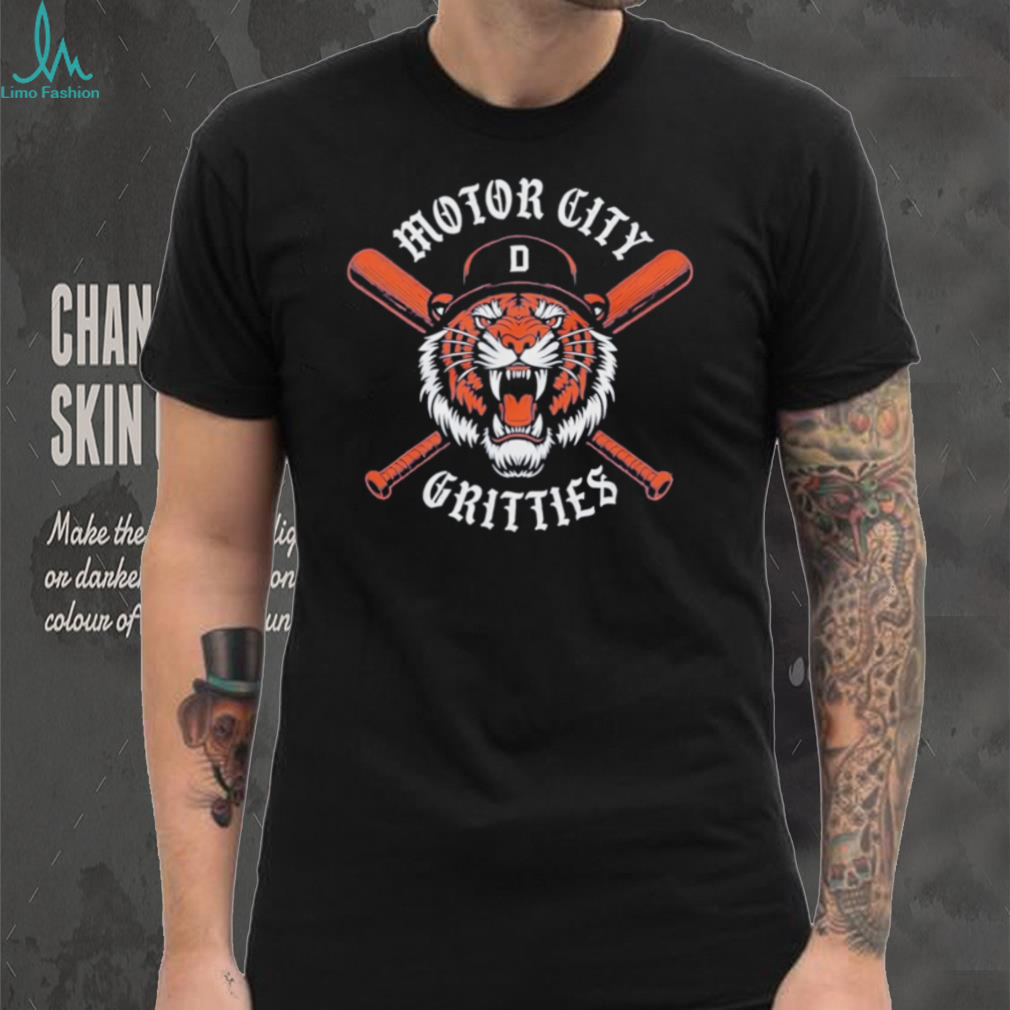 Motor City Gritties Detroit Baseball Tiger Crossbats T Shirt Motor City Gritties Detroit Baseball Tiger Crossbats T Shirt