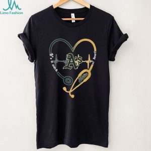 Oakland Athletics A's Medical Professional T Shirt Athletics Baseball Heart Design