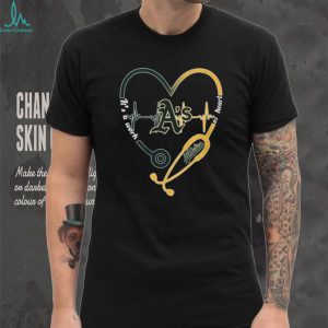 Oakland Athletics A's Medical Professional T Shirt Athletics Baseball Heart Design