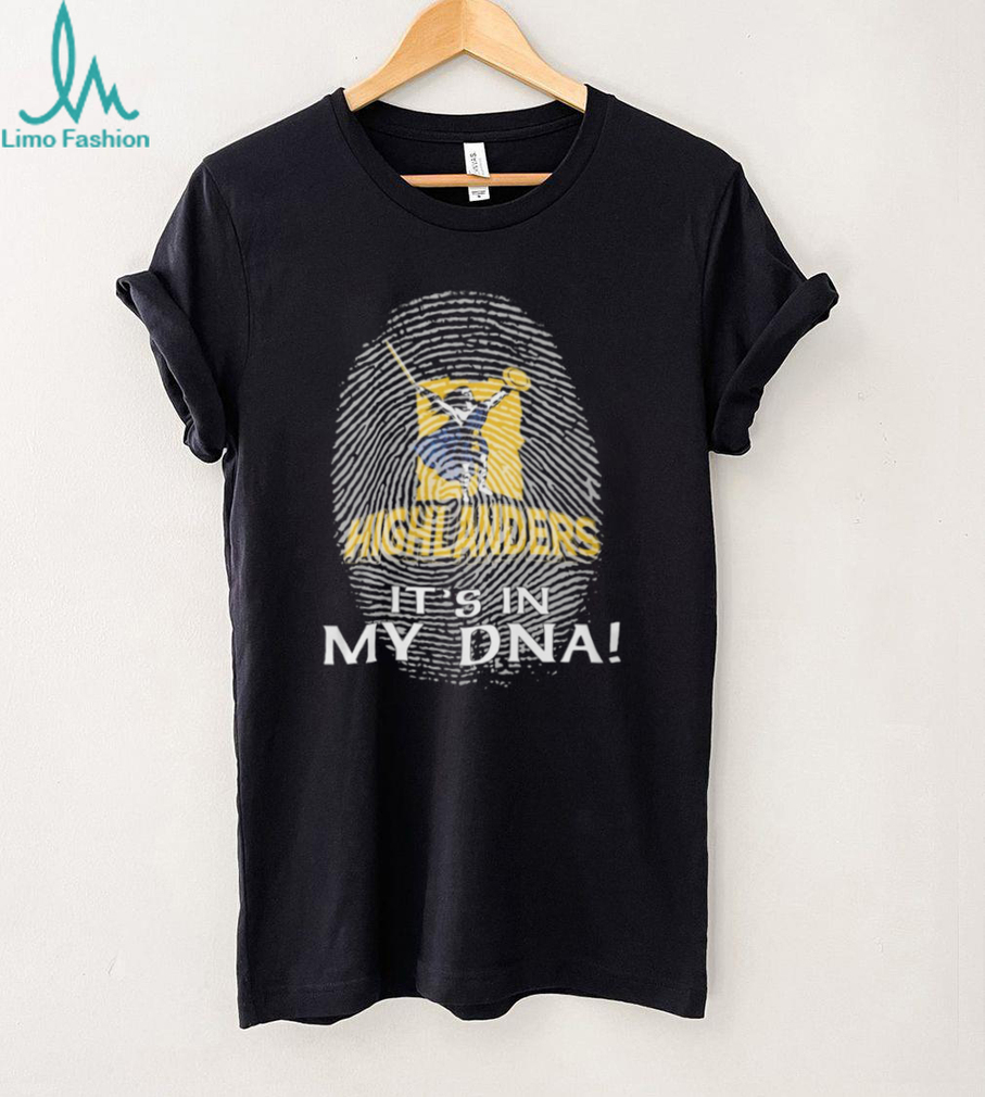 Otago Highlanders Rugby “It's In My DNA” Fingerprint Warrior T Shirt Otago Highlanders Rugby “It's In My DNA” Fingerprint Warrior T Shirt