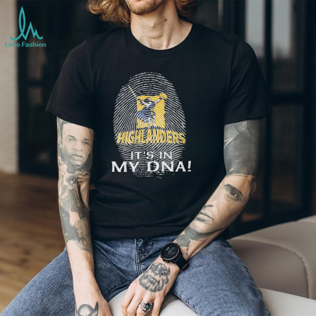 Otago Highlanders Rugby “It's In My DNA” Fingerprint Warrior T Shirt Otago Highlanders Rugby “It's In My DNA” Fingerprint Warrior T Shirt