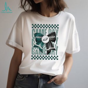Philadelphia Eagles Game Day Football Bow Coquette 2026 Vintage Style Fans Women T Shirt
