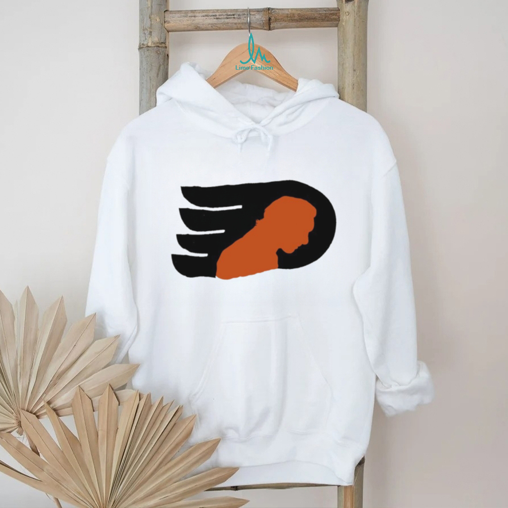 Philadelphia Flyers Hockey Orange Silhouette Logo Vintage Distressed Fan Men Women T Shirt Philadelphia Flyers Hockey Orange Silhouette Logo Vintage Distressed Fan Men Women T Shirt