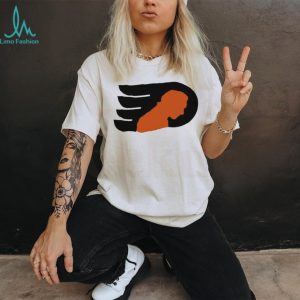 Philadelphia Flyers Hockey Orange Silhouette Logo Vintage Distressed Fan Men Women T Shirt