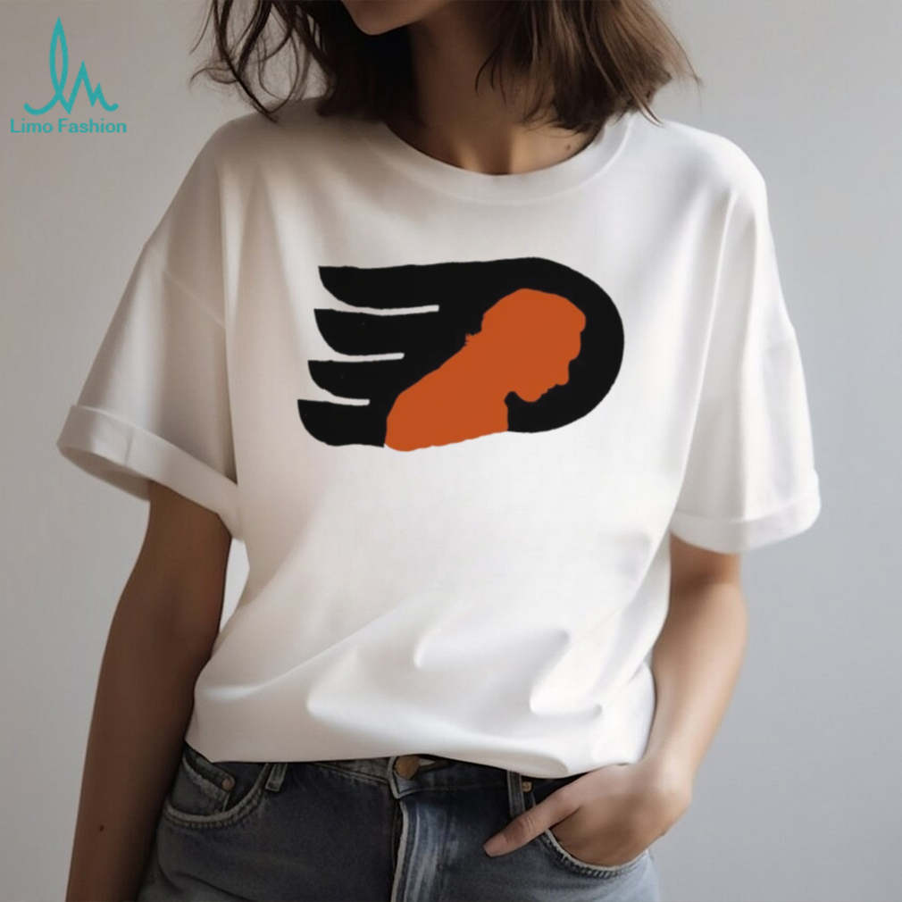 Philadelphia Flyers Hockey Orange Silhouette Logo Vintage Distressed Fan Men Women T Shirt Philadelphia Flyers Hockey Orange Silhouette Logo Vintage Distressed Fan Men Women T Shirt