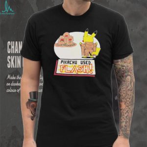 Pikachu Used Flash Funny Diglett Pokemon Parody T Shirt