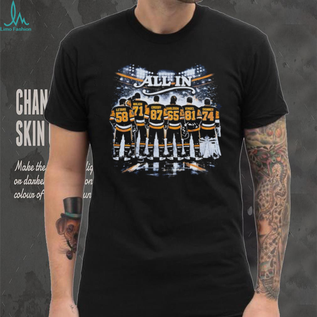 Pittsburgh Penguins All In Hockey Team Players Roster Names Fan T Shirt Pittsburgh Penguins All In Hockey Team Players Roster Names Fan T Shirt