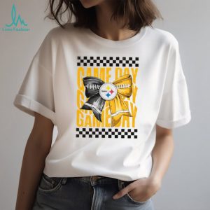 Pittsburgh Steelers Game Day Football Bow Coquette 2026 Retro Style Fans Women T Shirt