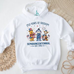 Pooh Eeyore Tigger Semiquincentennial 250 Years of Freedom 2026 T Shirt