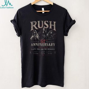 Rush Band 52nd Anniversary 1974 2026 Signatures Tribute T Shirt