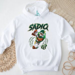 Sadiq White Basketball Player Number 18 Sports Vintage Retro Men Women Fans T Shirt