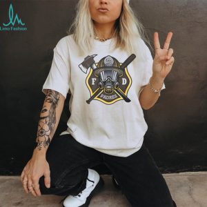 San Diego Padres Fire Department FD Logo Baseball Fans First Responders White T Shirt