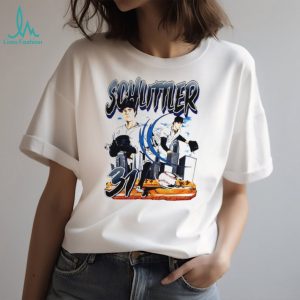 Schuttler 31 Baseball Pitcher City Skyline Vintage Sports Style Fan Apparel Gift for Baseball Fans T Shirt