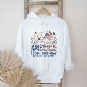 Snoopy America 250th Birthday July 4 1776 2026 Patriotic US Semiquincentennial T Shirt