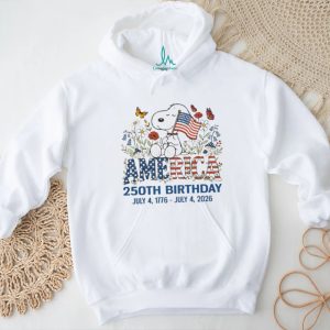 Snoopy America 250th Birthday July 4 1776 2026 Patriotic US Semiquincentennial T Shirt