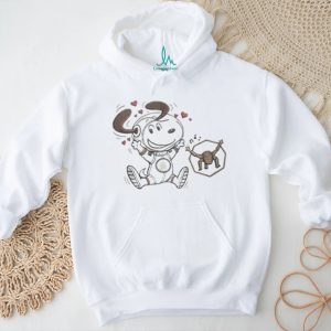 Snoopy Astronaut Space Dance Hearts Retro Cartoon Aesthetic Fan Gift Men Women T Shirt
