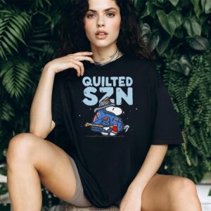 Snoopy Quilted SZN New York Firefighter FDNY Parody T Shirt