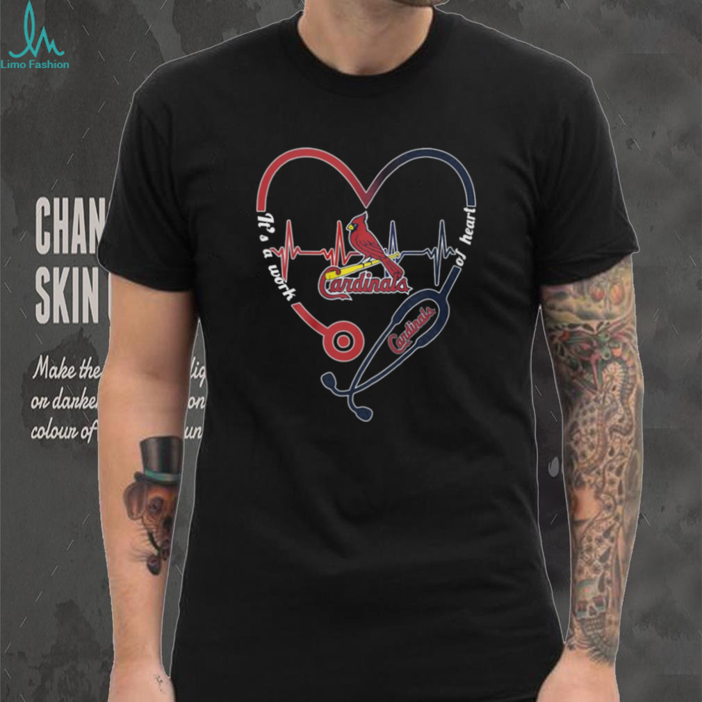 St. Louis Cardinals Baseball Heartbeat Stethoscope Medical Team Fan T Shirt St. Louis Cardinals Baseball Heartbeat Stethoscope Medical Team Fan T Shirt