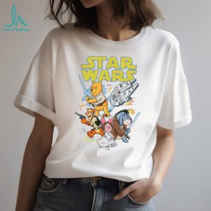Star Wars Winnie the Pooh Mashup Jedi Pooh & Han Solo Tigger T Shirt