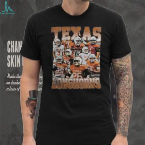 Texas Longhorns Football Legends Collage Vintage Graphic T Shirt