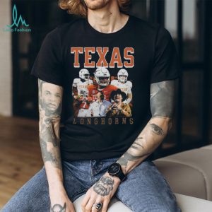 Texas Longhorns Football Legends and Coach Steve Sarkisian Collage T Shirt