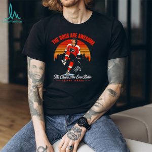 Trevor Zegras Anaheim Ducks The Boos Are Awesome Retro Sunset Fan T Shirt