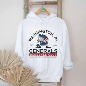 Washington PA Generals Baseball Club Retro Sports T Shirt Washington PA Generals Baseball Club Retro Sports T Shirt