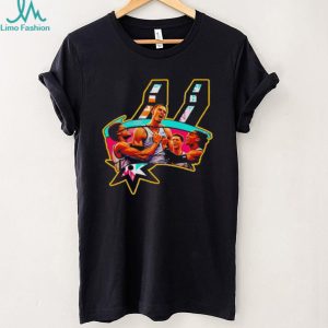 Wembanyama Spurs Logo Celebration Abstract Art T Shirt Wembanyama Spurs Logo Celebration Abstract Art T Shirt