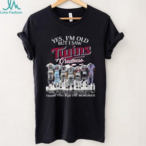 Yes I’m Old But I Saw Minnesota Twins Greatness Signature Legends T Shirt Yes I’m Old But I Saw Minnesota Twins Greatness Signature Legends T Shirt