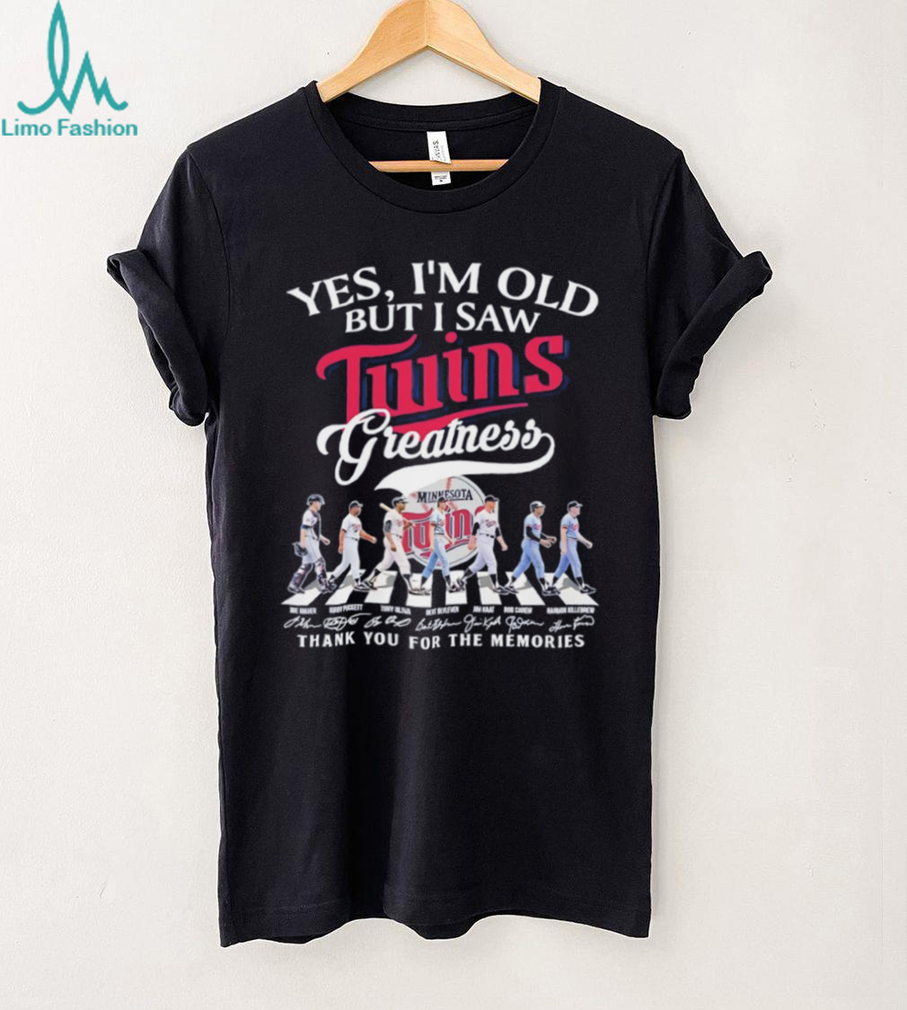 Yes I’m Old But I Saw Twins Greatness Minnesota Baseball Abbey Road T Shirt Yes I’m Old But I Saw Twins Greatness Minnesota Baseball Abbey Road T Shirt