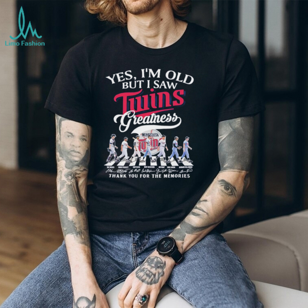 Yes I’m Old But I Saw Twins Greatness Minnesota Baseball Abbey Road T Shirt Yes I’m Old But I Saw Twins Greatness Minnesota Baseball Abbey Road T Shirt