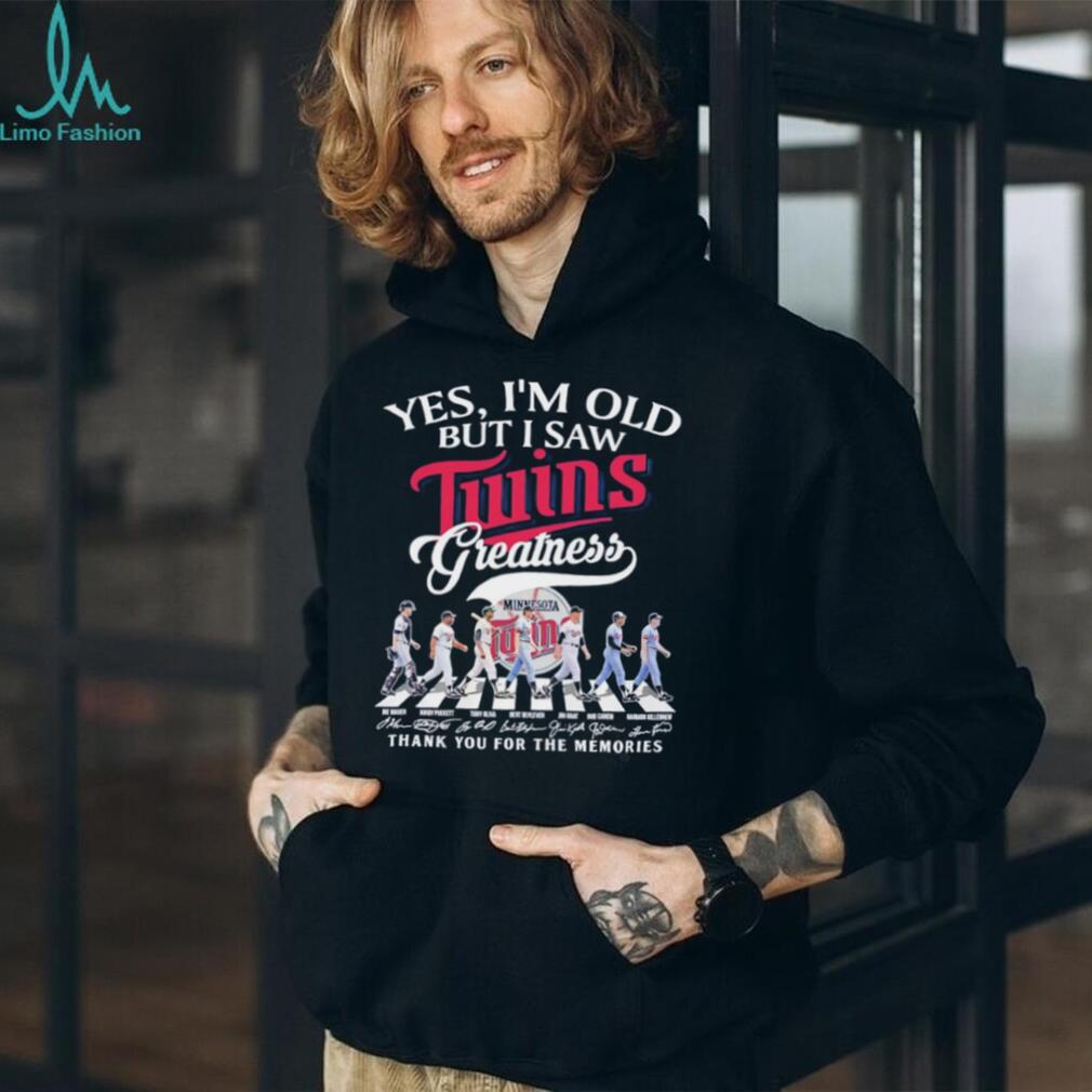 Yes I’m Old But I Saw Twins Greatness Minnesota Baseball Abbey Road T Shirt Yes I’m Old But I Saw Twins Greatness Minnesota Baseball Abbey Road T Shirt