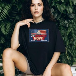 25th Amendment Now US Capitol Flag Political T Shirt