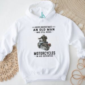70s Biker Old Man Motorcycle Rider T Shirt