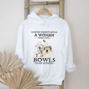 70s Bowling Woman Active Senior Bowler T Shirt