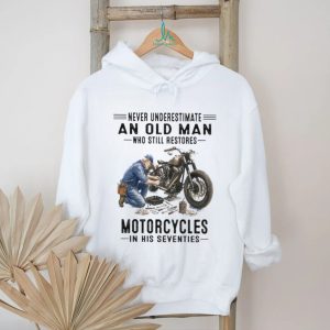 70s Motorcycle Mechanic Old Man Repair T Shirt