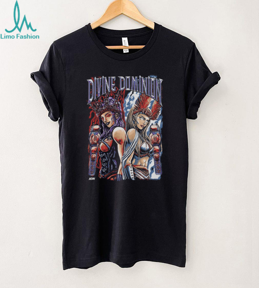 AEW Julia Hart and Skye Blue Divine Dominion Graphic T Shirt AEW Julia Hart and Skye Blue Divine Dominion Graphic T Shirt